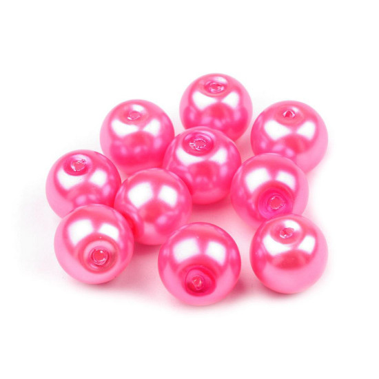Perle sticlă lucioase, ø10 mm - Alb (1000 Grame) Perle sticlă lucioase, ø10 mm - Alb (1000 Grame)