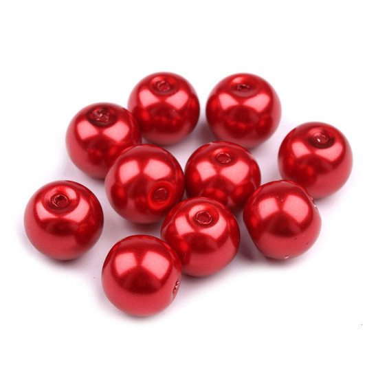 Perle sticlă lucioase, ø10 mm - Alb (1000 Grame) Perle sticlă lucioase, ø10 mm - Alb (1000 Grame)