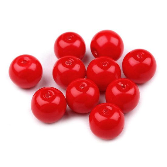 Perle sticlă lucioase, ø10 mm - Alb (1000 Grame) Perle sticlă lucioase, ø10 mm - Alb (1000 Grame)