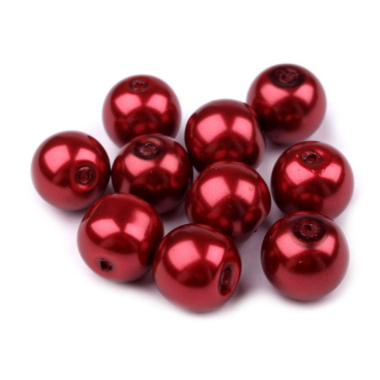 Perle sticlă lucioase, ø10 mm - Alb (1000 Grame) Perle sticlă lucioase, ø10 mm - Alb (1000 Grame)