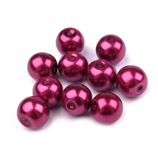 Perle sticlă lucioase, ø10 mm - Alb (1000 Grame) Perle sticlă lucioase, ø10 mm - Alb (1000 Grame)