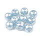 Perle sticlă lucioase, ø10 mm - Alb (1000 Grame) Perle sticlă lucioase, ø10 mm - Alb (1000 Grame)