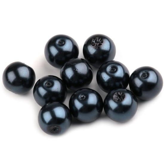 Perle sticlă lucioase, ø10 mm - Alb (1000 Grame) Perle sticlă lucioase, ø10 mm - Alb (1000 Grame)