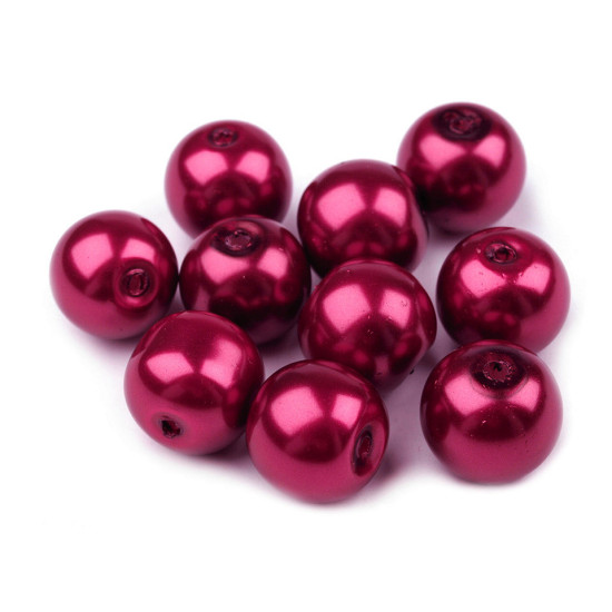 Perle sticlă lucioase, ø10 mm - Alb (1000 Grame) Perle sticlă lucioase, ø10 mm - Alb (1000 Grame)