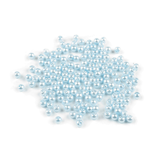 Perle sticlă lucioase, ø4 mm - Alb (50 Grame) Perle sticlă lucioase, ø4 mm - Alb (50 Grame)