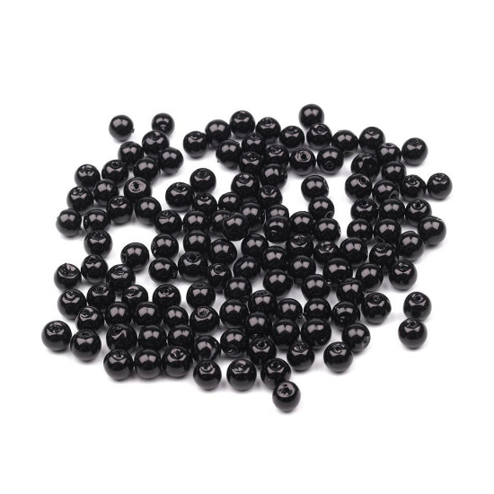 Perle sticlă lucioase, ø4 mm - Alb (50 Grame) Perle sticlă lucioase, ø4 mm - Alb (50 Grame)