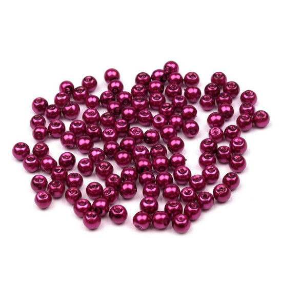 Perle sticlă lucioase, ø4 mm - Alb (50 Grame) Perle sticlă lucioase, ø4 mm - Alb (50 Grame)