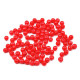 Perle sticlă lucioase, ø4 mm - Alb (50 Grame) Perle sticlă lucioase, ø4 mm - Alb (50 Grame)