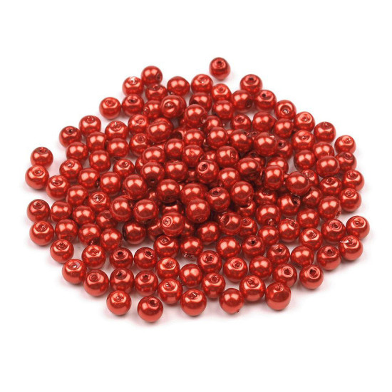 Perle sticlă lucioase, ø4 mm - Alb (50 Grame) Perle sticlă lucioase, ø4 mm - Alb (50 Grame)