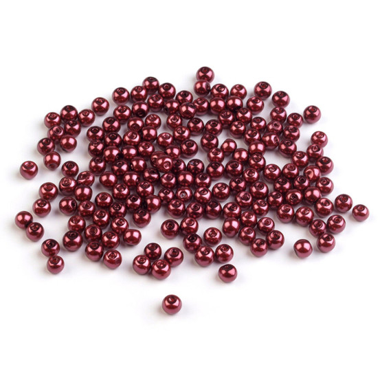 Perle sticlă lucioase, ø4 mm - Alb (50 Grame) Perle sticlă lucioase, ø4 mm - Alb (50 Grame)