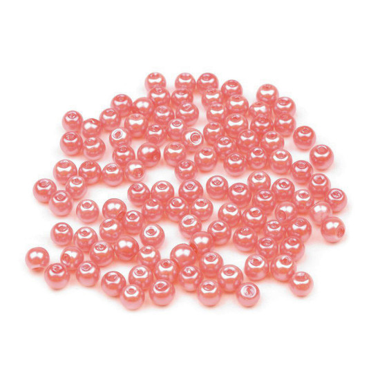 Perle sticlă lucioase, ø4 mm - Alb (50 Grame) Perle sticlă lucioase, ø4 mm - Alb (50 Grame)