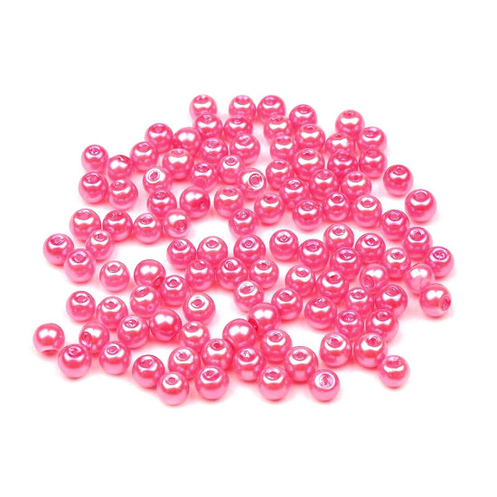 Perle sticlă lucioase, ø4 mm - Alb (50 Grame) Perle sticlă lucioase, ø4 mm - Alb (50 Grame)