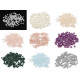 Perle sticlă lucioase, ø4 mm - Alb (50 Grame) Perle sticlă lucioase, ø4 mm - Alb (50 Grame)