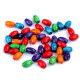 Mărgele din lemn ovale, 7x10 mm - Mix nr. 4 (1000 Grame) Mărgele din lemn ovale, 7x10 mm - Mix nr. 4 (1000 Grame)
