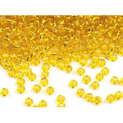 Mărgele nisip preciosa, 10/0 - 2,3 mm - Galben narcisă (10 Grame)