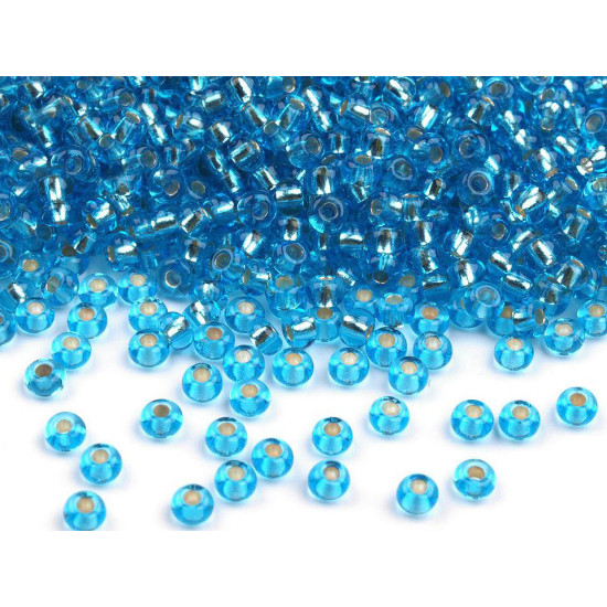Mărgele nisip preciosa, 10/0 - 2,3 mm - Albastru azur (250 Grame) Mărgele nisip preciosa, 10/0 - 2,3 mm - Albastru azur (250 Grame)