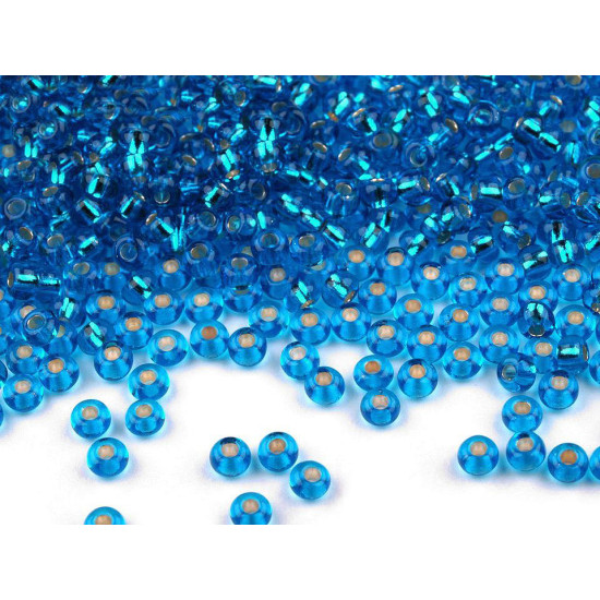 Mărgele nisip preciosa, 10/0 - 2,3 mm - Albastru azur (250 Grame) Mărgele nisip preciosa, 10/0 - 2,3 mm - Albastru azur (250 Grame)