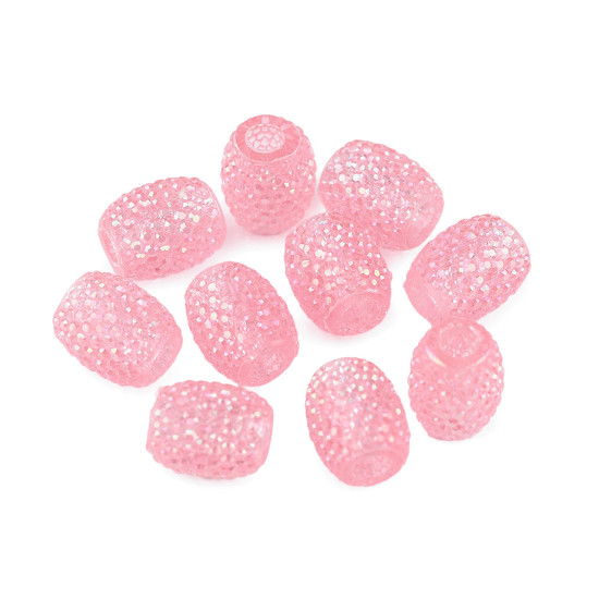 Mărgele ovale cu gaură mare, 13x15 mm - Turcoaz verzui (100 Bucăți) Mărgele ovale cu gaură mare, 13x15 mm - Turcoaz verzui (100 Bucăți)