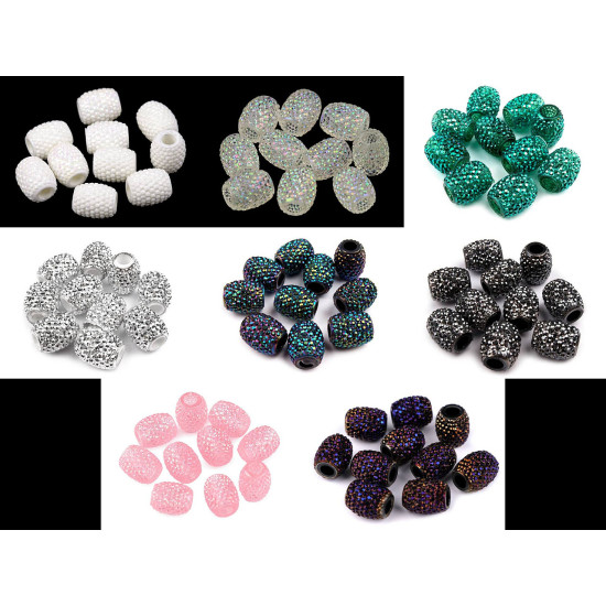Mărgele ovale cu gaură mare, 13x15 mm - Turcoaz verzui (100 Bucăți) Mărgele ovale cu gaură mare, 13x15 mm - Turcoaz verzui (100 Bucăți)