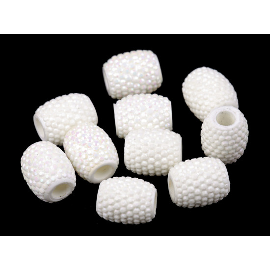 Mărgele ovale cu gaură mare, 13x15 mm - Turcoaz verzui (100 Bucăți) Mărgele ovale cu gaură mare, 13x15 mm - Turcoaz verzui (100 Bucăți)