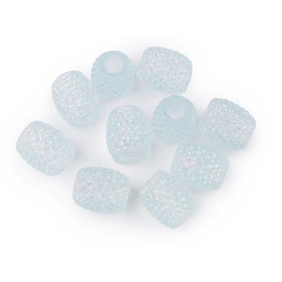 Mărgele ovale cu gaură mare, 13x15 mm - Turcoaz verzui (100 Bucăți) Mărgele ovale cu gaură mare, 13x15 mm - Turcoaz verzui (100 Bucăți)