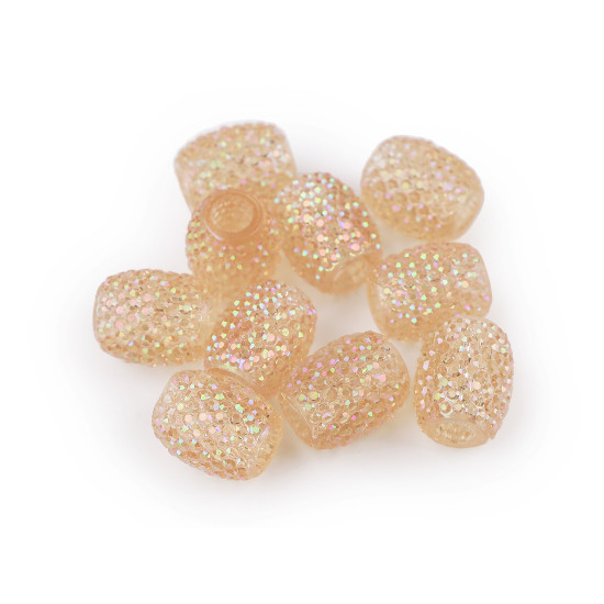 Mărgele ovale cu gaură mare, 13x15 mm - Turcoaz verzui (100 Bucăți) Mărgele ovale cu gaură mare, 13x15 mm - Turcoaz verzui (100 Bucăți)