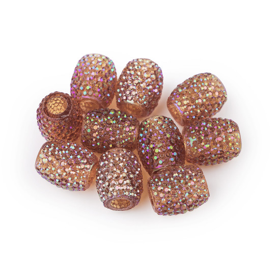 Mărgele ovale cu gaură mare, 13x15 mm - Turcoaz verzui (100 Bucăți) Mărgele ovale cu gaură mare, 13x15 mm - Turcoaz verzui (100 Bucăți)