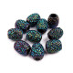 Mărgele ovale cu gaură mare, 13x15 mm - Turcoaz verzui (100 Bucăți) Mărgele ovale cu gaură mare, 13x15 mm - Turcoaz verzui (100 Bucăți)