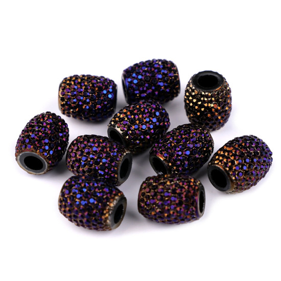 Mărgele ovale cu gaură mare, 13x15 mm - Turcoaz verzui (100 Bucăți) Mărgele ovale cu gaură mare, 13x15 mm - Turcoaz verzui (100 Bucăți)