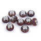 Mărgele plastic tip pandora, 9x14 mm - Mov închis (50 Bucăți) Mărgele plastic tip pandora, 9x14 mm - Mov închis (50 Bucăți)