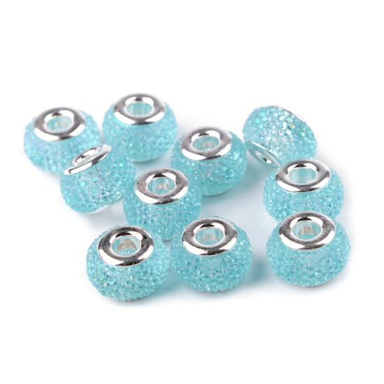 Mărgele plastic tip pandora, 9x14 mm - Mov închis (50 Bucăți) Mărgele plastic tip pandora, 9x14 mm - Mov închis (50 Bucăți)