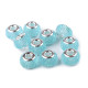 Mărgele plastic tip pandora, 9x14 mm - Mov închis (50 Bucăți) Mărgele plastic tip pandora, 9x14 mm - Mov închis (50 Bucăți)