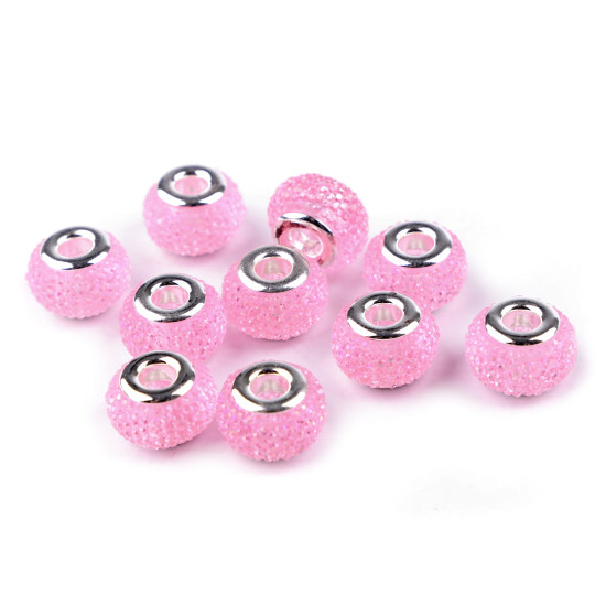 Mărgele plastic tip pandora, 9x14 mm - Mov închis (50 Bucăți) Mărgele plastic tip pandora, 9x14 mm - Mov închis (50 Bucăți)