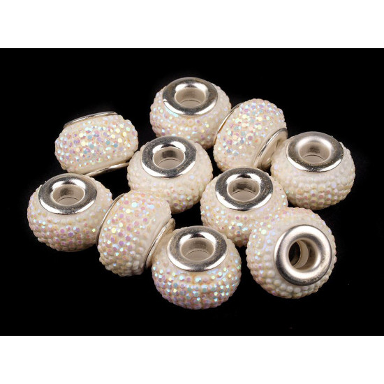 Mărgele plastic tip pandora, 9x14 mm - Mov închis (50 Bucăți) Mărgele plastic tip pandora, 9x14 mm - Mov închis (50 Bucăți)