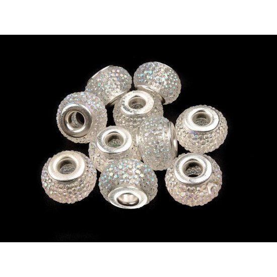 Mărgele plastic tip pandora, 9x14 mm - Mov închis (50 Bucăți) Mărgele plastic tip pandora, 9x14 mm - Mov închis (50 Bucăți)