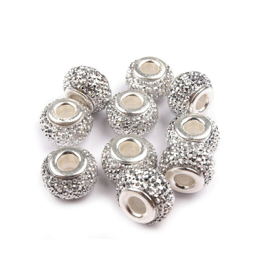 Mărgele plastic tip pandora, 9x14 mm - Mov închis (50 Bucăți) Mărgele plastic tip pandora, 9x14 mm - Mov închis (50 Bucăți)