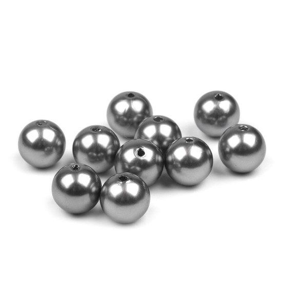 Perle plastic glance, ø12 mm - Alb (50 Bucăți) Perle plastic glance, ø12 mm - Alb (50 Bucăți)