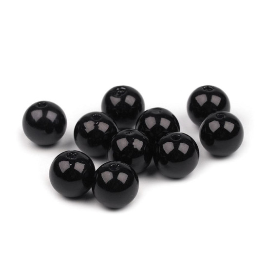 Perle plastic glance, ø12 mm - Alb (50 Bucăți) Perle plastic glance, ø12 mm - Alb (50 Bucăți)