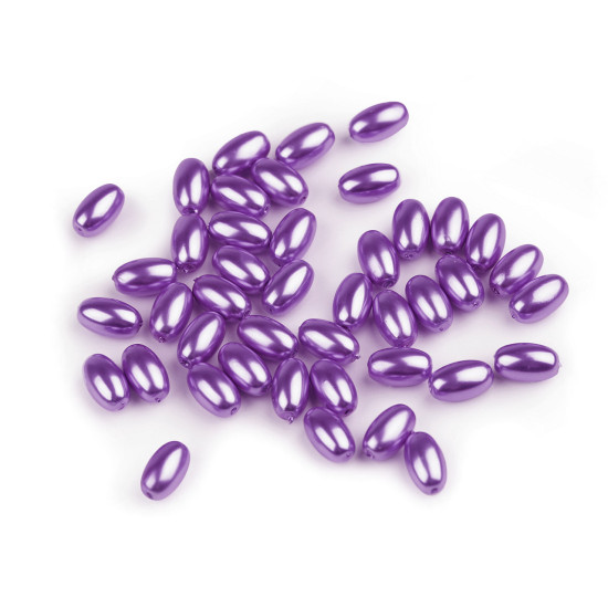 Perle ovale glance olive, 6x10 mm - Crem deschis (500 Grame) Perle ovale glance olive, 6x10 mm - Crem deschis (500 Grame)