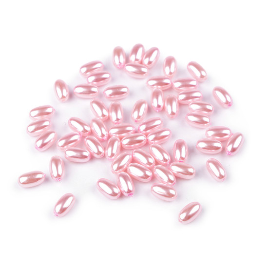 Perle ovale glance olive, 6x10 mm - Crem deschis (500 Grame) Perle ovale glance olive, 6x10 mm - Crem deschis (500 Grame)