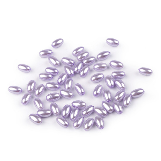 Perle ovale glance olive, 6x10 mm - Crem deschis (500 Grame) Perle ovale glance olive, 6x10 mm - Crem deschis (500 Grame)