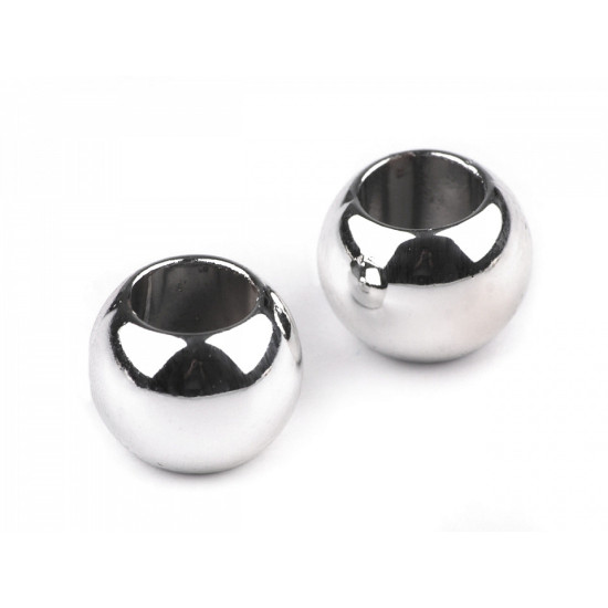 Mărgele metalizate cu gaură mare, 8x10 mm - Auriu rose (100 Bucăți) Mărgele metalizate cu gaură mare, 8x10 mm - Auriu rose (100 Bucăți)