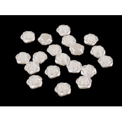 Mărgele trandafir, ø13 mm - Sidef (100 Bucăți)