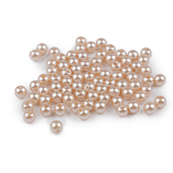 Perle plastic glance, ø6 mm - Maro bronz (100 Grame)