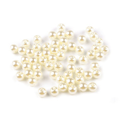 Perle plastic glance, ø6 mm - Sidef (100 Grame)