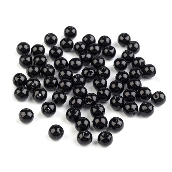 Perle plastic glance, ø6 mm - Gri neutral (20 Grame) Perle plastic glance, ø6 mm - Gri neutral (20 Grame)