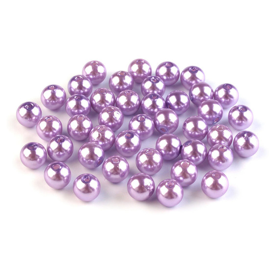 Perle plastic glance, ø8 mm - Violet (100 Grame) Perle plastic glance, ø8 mm - Violet (100 Grame)