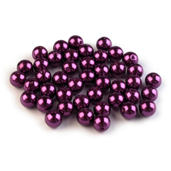Perle plastic glance, ø8 mm - Violet (100 Grame) Perle plastic glance, ø8 mm - Violet (100 Grame)
