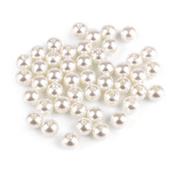 Perle plastic glance, ø8 mm - Sidef (100 Grame)