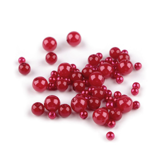 Perle plastic glance, mix dimensiuni - Turcoaz (1 Sac) Perle plastic glance, mix dimensiuni - Turcoaz (1 Sac)
